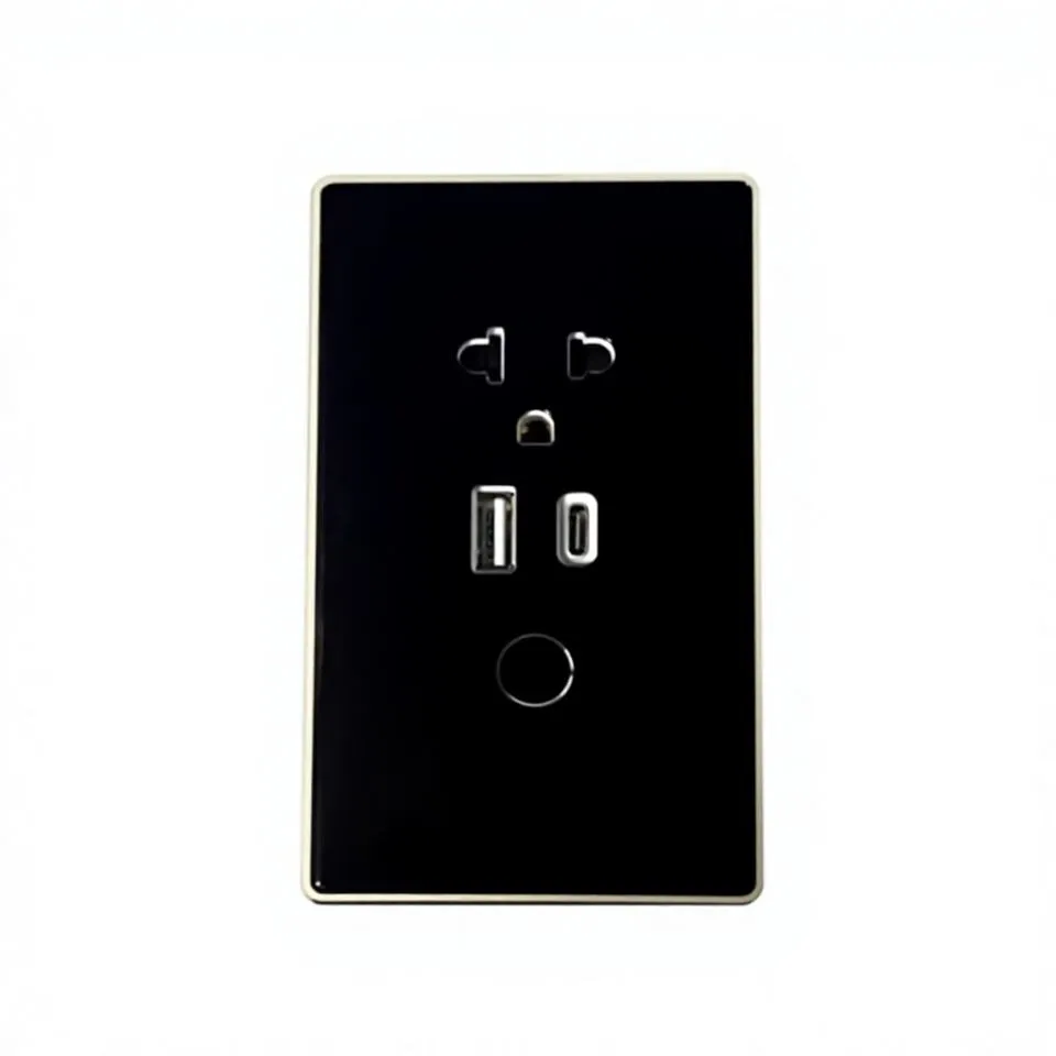 Export-only Us-standard Tempered Glass Smart Switches Sockets Tuya-enabled Wi-fi Switches With App Control Alexa Compatibility - Image 1